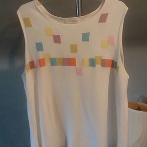 Tank top with pullover sweater